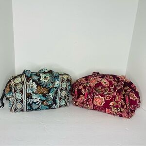Lot Of 2 Vera Bradley Handbags Purse Bags 12” Hand Bag Tote